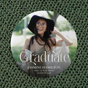 Eleganter Schreibtisch-Foto-Abschluss Button