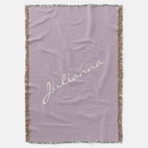 Eleganter Schriftname Lavendel Minimalistischer Ku Decke