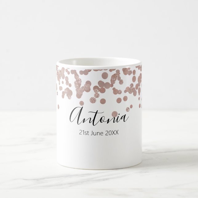 Eleganter Schriftzug zum Namenstag  Kaffeetasse (Mittel)