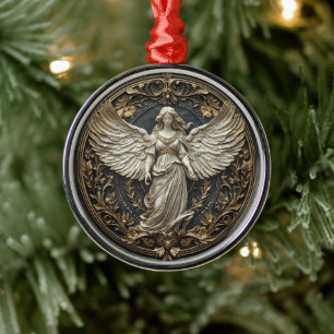 Eleganter Schutzengel-Weihnachtsschmuck Ornament Aus Metall