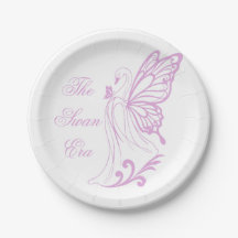 Eleganter Schwan mit Schmetterlingsflügeln