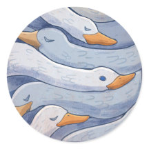 Eleganter Schwan - Tiermuster-Illustration