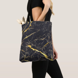 Eleganter Schwarz-Gold-Imitat-Marmor
