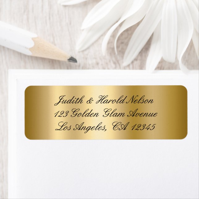 Eleganter Schwarz-Gold Shimmer Ombre Foil (Insitu)