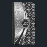 Eleganter Schwarz & Silver Floral Damask Samsung Galaxy S5 Geldbeutel Hülle<br><div class="desc">Schwarze und silberne Farbtöne glänzen metallische, blühende Dämme. Benutzerdefiniertes und optionales Monogramm Verschiedene Variationen dieses Designs, mit unterschiedlichen Positionen der Elemente. Nicht der eigentliche Glitzer oder die metallische Finis, sondern der digitale Bildeffekt. Wenn Sie Hilfe beim Anpassen, Ändern von Farben oder anderen Designs benötigen, kontaktieren Sie ArtOnWear Designer.Kostenlose Textformatierung mit...</div>
