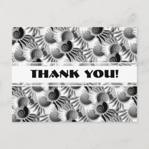 Eleganter Schwarz-Weiß-Art-Deco-Glamour der 1920er Postkarte