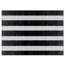 Eleganter Schwarz/Weiß gestreifter einfacher Chic