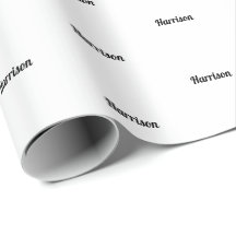 Eleganter Schwarz-Weiß-individuelle Name-Geburtsta