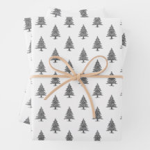 Eleganter Schwarz-Weiß-Jahrgang Weihnachtsbaum