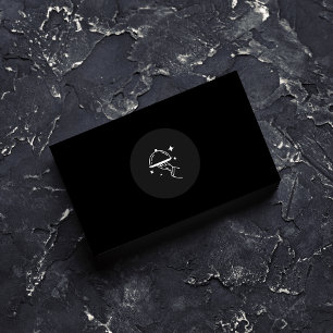 Eleganter Schwarz & Weiß Koch & Baker Beruflich Visitenkarte