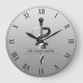 Eleganter Schwarz-weißer Eleganter Große Wanduhr