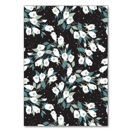 Eleganter schwarzer Hintergrund der Tulip-Blume Tischnummer