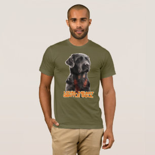 Eleganter Schwarzer Hund Portrait-Realistischer Ha T-Shirt
