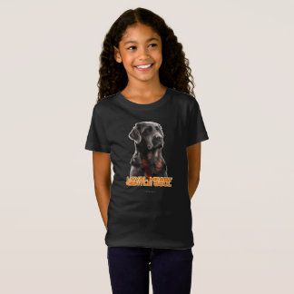 Eleganter Schwarzer Hund Portrait-Realistischer Ha T-Shirt