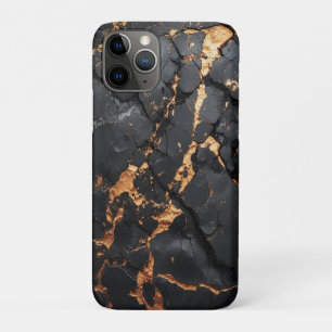 Eleganter schwarzer Marmor mit goldenen Adern Mode Case-Mate iPhone Hülle