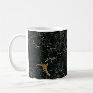 Eleganter schwarzer Marmor: Texturierter Hintergru Kaffeetasse