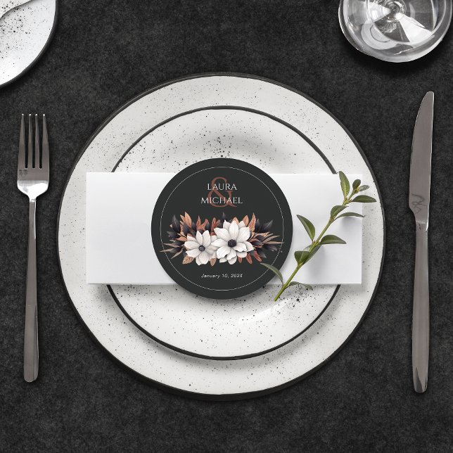 Eleganter, schwarzer Rostkreuz-Untersetzer Runder Pappuntersetzer (Von Creator hochgeladen)