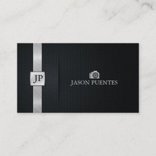 Eleganter schwarzer und silberner beruflicher visitenkarte