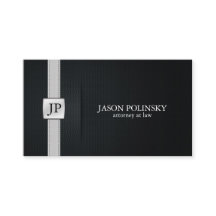 Eleganter schwarzer und silberner Rechtsanwalt am