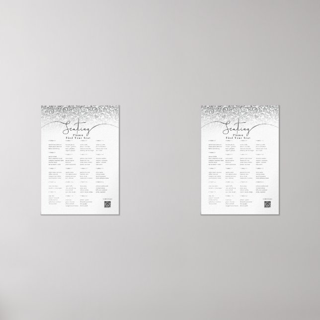 Eleganter schwarzer und weißer Hochzeitssessel Bilderwand Sets (Vorderseite)