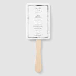 Eleganter schwarzer und weißer Marmor Fächer