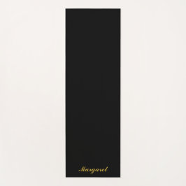 Eleganter, schwarzer Yoga-Matte, auf Ihren Namen z Yogamatte
