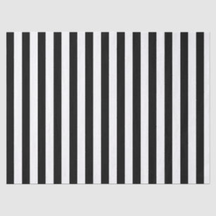 Eleganter Schwarzweiß-Streifen Seidenpapier