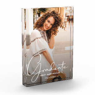 Eleganter Script-Abschluss Moderne Fotoblock