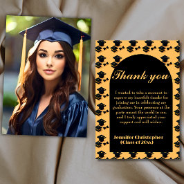 Eleganter Script-Foto-Abschluss Vielen Dank an Car Dankeskarte