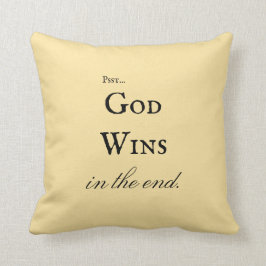 Eleganter Script-Gott gewinnt inspirierende gelbe  Kissen