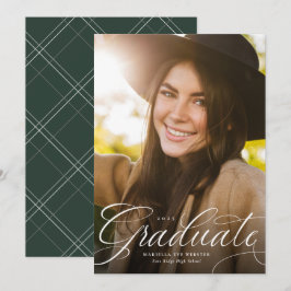 Eleganter Script-Graduierung grüner vertikaler Abs Ankündigung