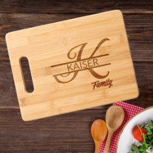 Eleganter Script Letter K Monogram Familienname