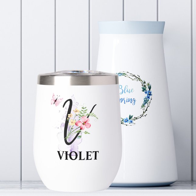 Eleganter Script Letter V Monogramm Personalisiert (Von Creator hochgeladen)