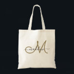 Eleganter Script Mit Monogramm Name Moderne Modern Tragetasche<br><div class="desc">Diese mit Monogramm Tasche verfügt über ein Monogramm mit modernem Script-Schriftart. Personalisieren Sie es mit Ihrem Namen und Monogramm.</div>