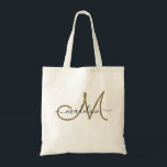 Eleganter Script Mit Monogramm Name Moderne Modern Tragetasche<br><div class="desc">Diese mit Monogramm Tasche verfügt über ein Monogramm mit modernem Script-Schriftart. Personalisieren Sie es mit Ihrem Namen und Monogramm.</div>