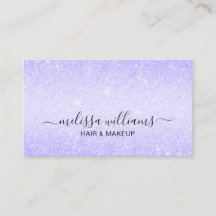 Eleganter Script Name Chic Lila Glitzer