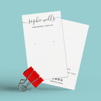 Eleganter Script White Oring Display Holder