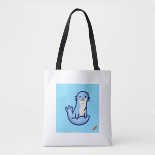 "Eleganter Sea Otter Logo Bag - Einfach, leicht bl