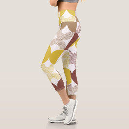 Eleganter Senf, modern, niedlich Capri Leggings
