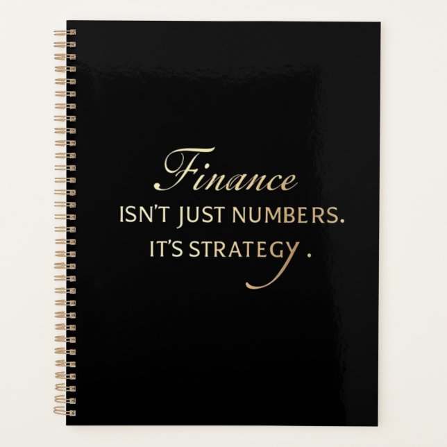 Eleganter Serif-Planer für Finanzfachleute Planer (Vorderseite)