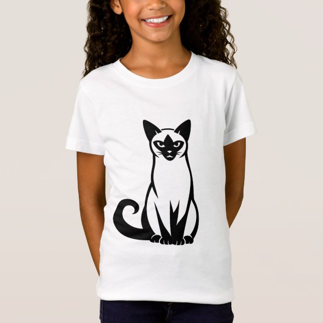 Eleganter Siamesischer Geist T-Shirt (Vorderseite)