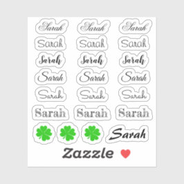 Eleganter Signature scriptname - Sarah/Lucky Set S Aufkleber