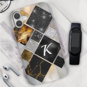 Eleganter, silberfarbener Case-Mate iPh iPhone 16 Hülle