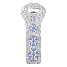 Eleganter Silbergrauer Glitzer Snowflake