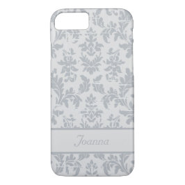 Eleganter silberner Damast kundengebundener iPhone Case-Mate iPhone Hülle