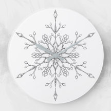 Eleganter silberner Glitter-Weihnachts-Schneeflock