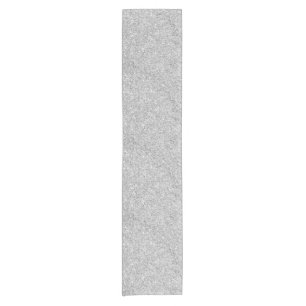 Eleganter silberner Glitzer Kurzer Tischläufer