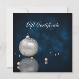 Eleganter Silberner Glitzer Ornament - Geschenkgut