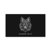Eleganter Silberwolf-Friseursalon-QR-Code Hair Pro