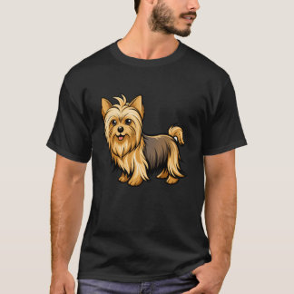 Eleganter Silkyerrier stolziert bei der Hundeausst T-Shirt